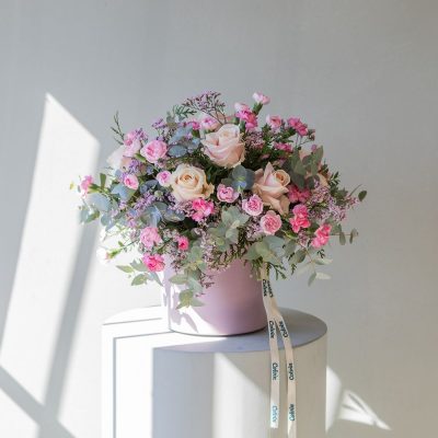 Arreglo premium de rosas rosas Arreglo premium de rosas rosas